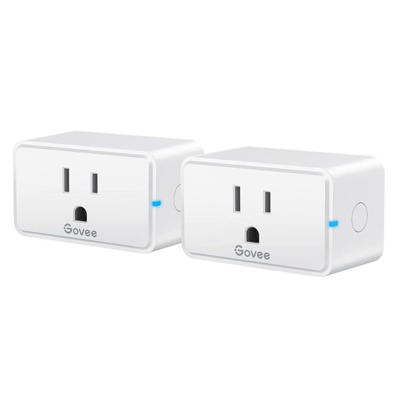 Photo 1 of Govee Smart Plug 15A, WiFi Bluetooth Outlets 2 Pack Work with Alexa and Google Assistant, WiFi Plugs with Multiple Timers, Govee Home APP Group Control Remotely, No Hub Required, ETL&FCC Certified