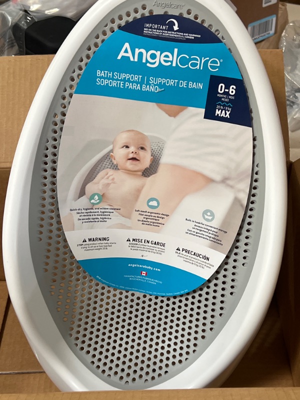 Photo 3 of Angelcare Baby Bath Support (Grey) | Ideal for Babies Less Than 6 Months Old
