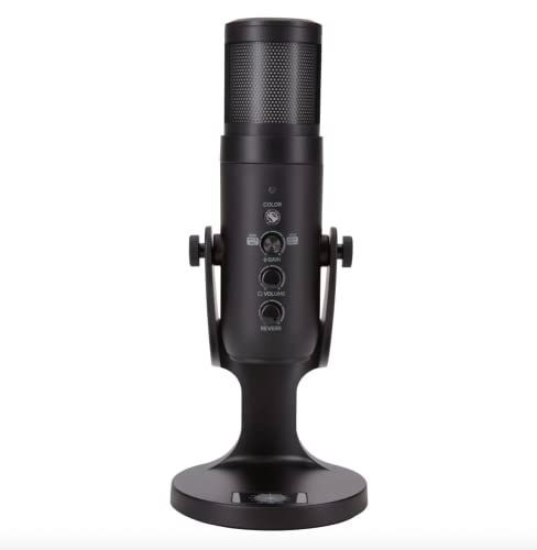 Photo 1 of Vivitar Streaming Studio Microphone with LED Lights Desktop Mic with USB Condenser for Streaming and Gaming OPEN BOX. CONDITION SOLD AS IS, UNTESTED.