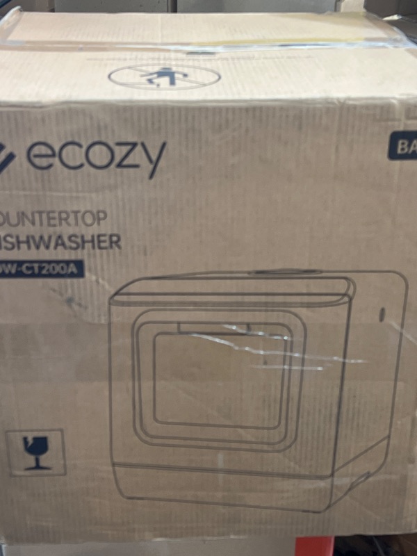 Photo 2 of ecozy Portable Dishwasher Countertop, Mini dishwasher with a Built-in 5L Water Tank, No Hookup Needed, 6 Programs, Extra Dry Function for Apartments, Camping and RV, White
