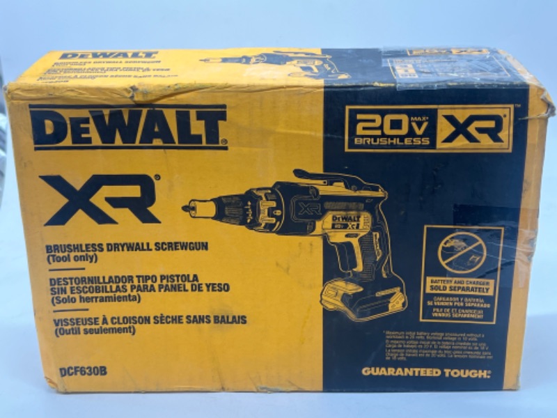 Photo 3 of DEWALT 20V Max Drywall Screwgun, Tool Only (DCF630B) 20V Max Drywall Screwgun Bare Tool
