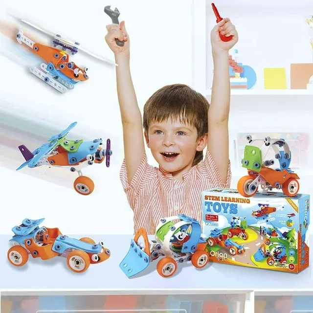 Photo 2 of Orian Kids Toys STEM Learning Play Set for Boys and Girls, 132 Pcs
