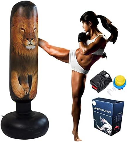 Photo 1 of 
Inflatable Kids Punching Bag - ORULA,Tall 5’ 3” Punching Bags for Kids,Free Standing Punch Bag,Punching Dummy Kids,Kick Boxing Bag with Air Pump Gift Box,Relieve Pent Up Energy in Kids