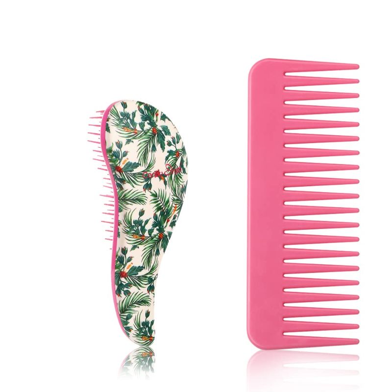 Photo 1 of CANDYBRUSH Detangling Hair Brush for Kids Toddlers Girls Mini Comma Detangler Hairbrush for Curly Thick Natural Straight Fine Wet Dry Hair Pain Free Small (Rainforest)