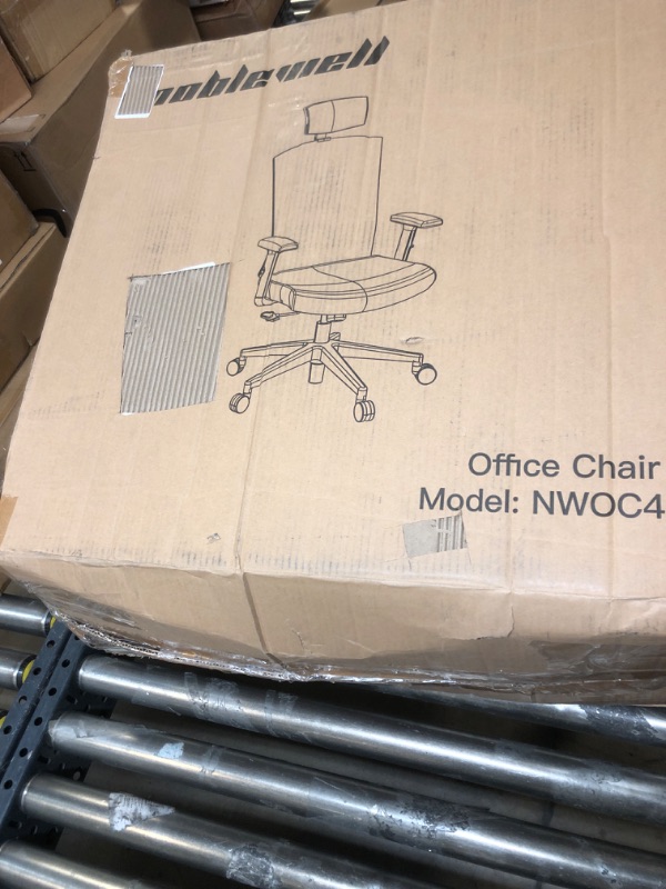 Photo 3 of NOBLEWELL Office Chair Ergonomic Office Chair With Large Seat, Lumbar Support Computer Chair, Desk Chair With Adjustable Headrest, Armrest