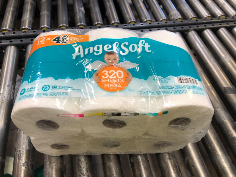 Photo 2 of Angel Soft® Toilet Paper, 48 Mega Rolls = 192 Regular Rolls, 2-Ply Bath Tissue