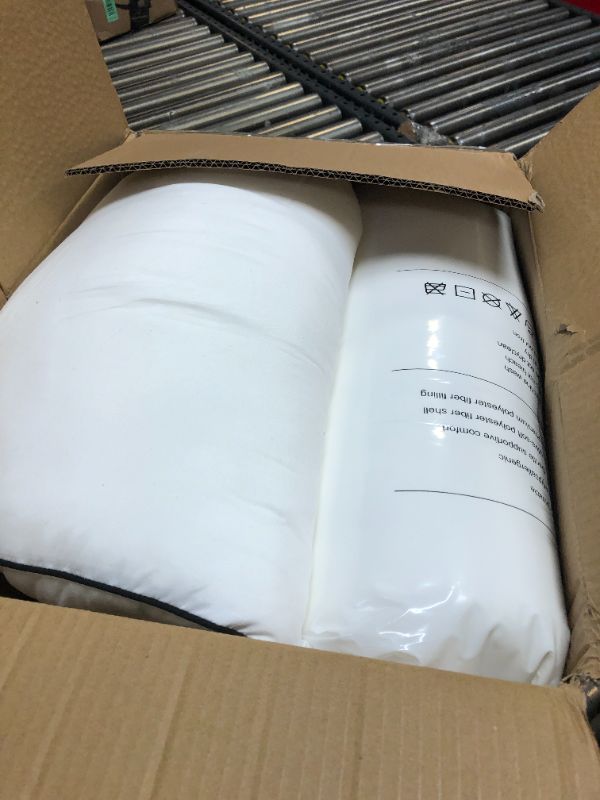 Photo 1 of Acanva Cooling Bed Pillows for Sleeping, Luxury Hotel Quality 3D Microfiber Filling with Breathable Cover for Side Back and Stomach Sleepers, Reduces Neck Pain, King (Pack of 4), Black 4 Count