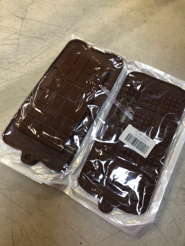 Photo 2 of DIFENLUN Silicone Break Apart Chocolate Molds, 4 Pack Non-Stick Silicone Candy Protein and Energy Bar Molds