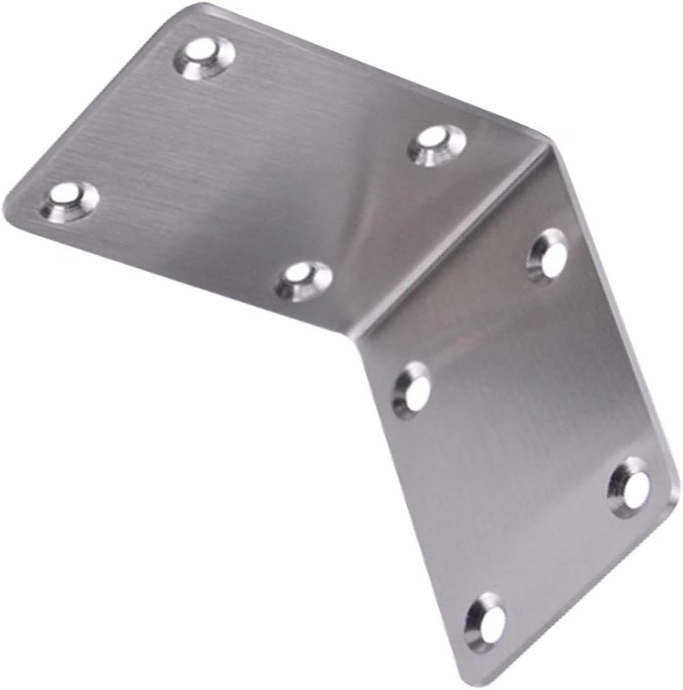 Photo 1 of  Bracket Corner Brace MONKIPAER Metal Corner bracket 90 Degree Angle Stainless Steel Bracket 