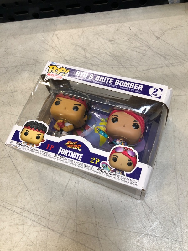 Photo 2 of Funko Pop! Games: Fortnite - Ryu and Brite Bomber 2 Pack, Multicolor, 61189