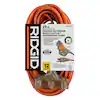 Photo 1 of 25 ft. 12/3 Heavy Duty Indoor/Outdoor Extension Cord with Tritap Lighted End, Orange/Grey
