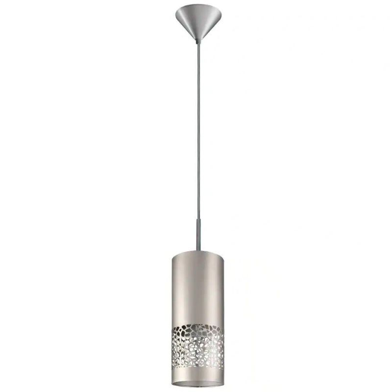 Photo 1 of Hampton Bay 204878A Hensley 1-Light Satin Nickel Mini Pendant Transitional Style
