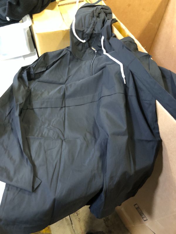 Photo 1 of Gafeng Mens Quarter-Zip Pullover Hoodies Long Sleeve Drawstring Waterproof Sweatshirts Outdoor Sport Jacket MEDIUM
