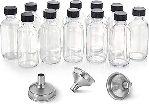 Photo 1 of 12 PCK 2 OZ SMALL CLEAR GLASS BOTTLES