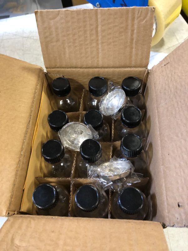 Photo 2 of 12 PCK 2 OZ SMALL CLEAR GLASS BOTTLES