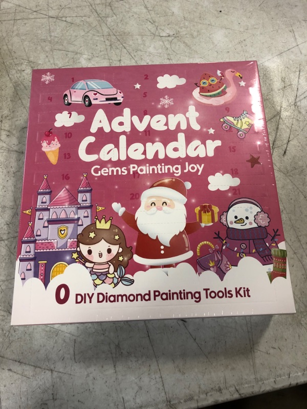 Photo 2 of DIY Diamond Painting Keychain Advent Calendar for Girls Ages 4-12, Christmas Craft Gifts B