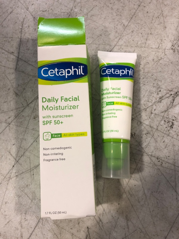 Photo 2 of Cetaphil Daily Facial Moisturizer with sunscreen SPF 50+, 1.7 oz