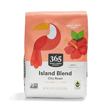 Photo 1 of 365 by Whole Foods Market, Island Blend Whole Bean Coffee, 24 Ounce
EXP 01/28/24