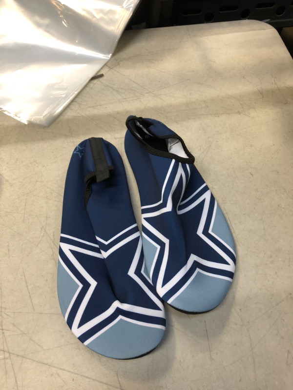 Photo 1 of DALLAS COWBOYS WATER SHOES ( SIZE: ADULT SMALL ) 