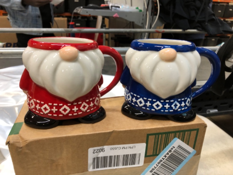 Photo 1 of 2 PC GNOME CERAMIC CUPS 