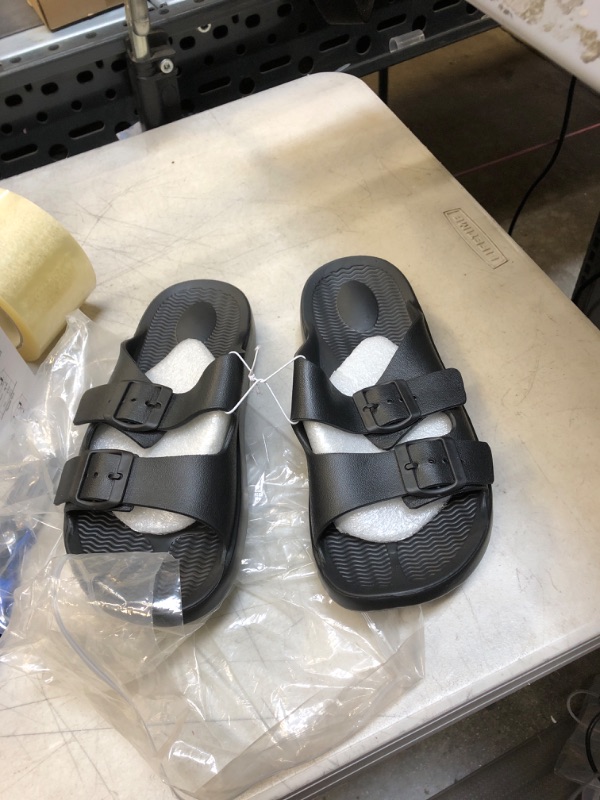 Photo 1 of BLACK FOAM SLIDES ( SIZE: 8)