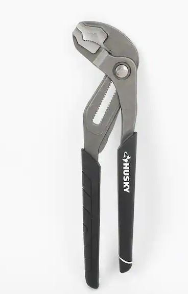 Photo 1 of 12 in. Quick Adjusting Curved Jaw Groove Joint Pliers
