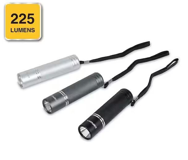 Photo 1 of 225 Lumens Aluminum Flashlight (3-Pack)
