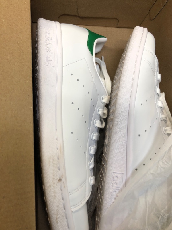 Photo 2 of adidas Women's Stan Smith Shoes 8.5 White/Green/White