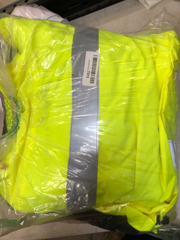 Photo 2 of High Visibility Reflective Winter Safety Jacket, Insulated Parka, ANSI Compliant, Ergodyne GloWear 8384,Lime,3X-Large 3X-Large Lime Parka