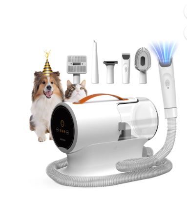 Photo 2 of AIRROBO PG100 Pet Grooming Kit & Vacuum , Professional Grooming Clipper Tools for Dogs Cats and Other Animals
