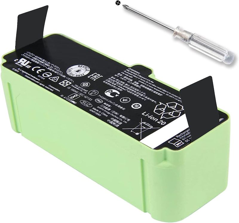 Photo 1 of for iRobot Replacement Roomba Lithium Ion Battery Compatible with Roomba 960 980 981 970 965 801 805 850 860 877 890 891 895 695 690 685 680 677 675 671 670 665 652 640 614 615 Series 4376392
