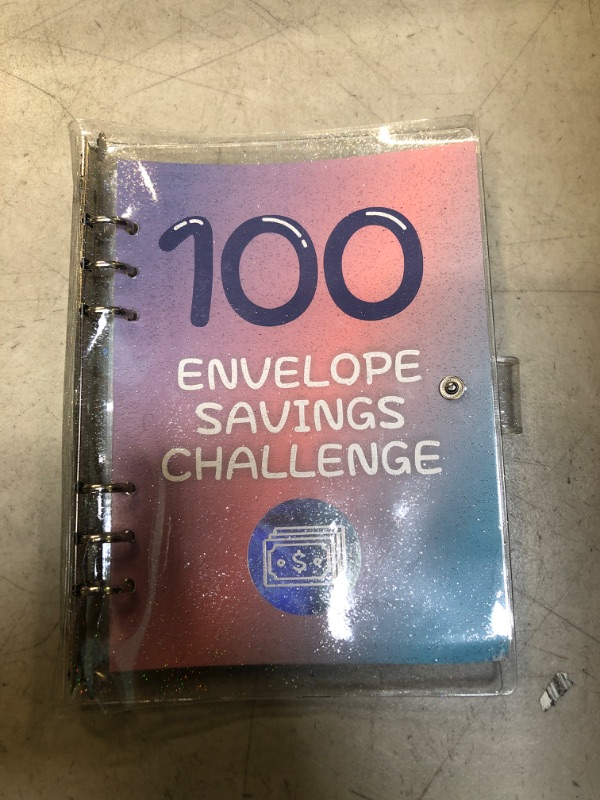 Photo 2 of 100 Envelopes Challenge Binder, Savings Binder L 100 Savings Challenge, Envelope Challenge Binder - Saving Budgets Planner to Save $5,050 Pink