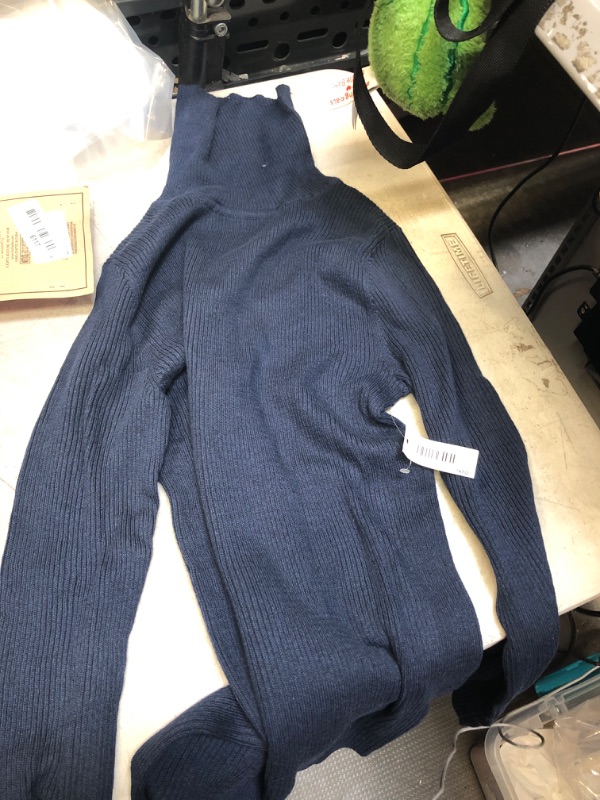 Photo 1 of  NAVY BLUE TURTLENECK SWEATER ( SIZE:MED) 