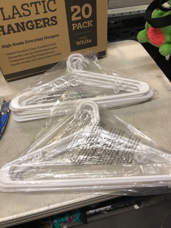 Photo 1 of 20 PC WHITE HANGERS 