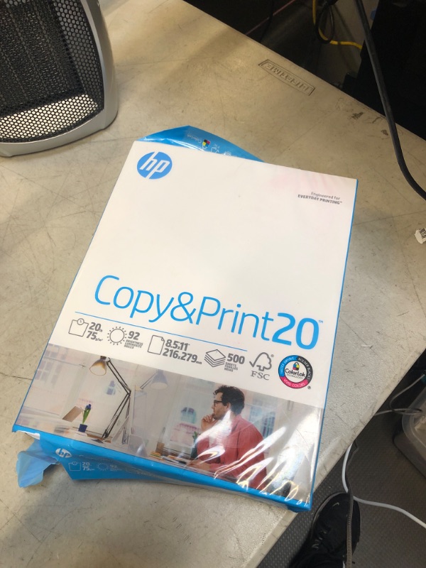 Photo 2 of HP Printer Paper, Copy & Print 20lb, 8.5x11, 1 Ream, 500 Sheets