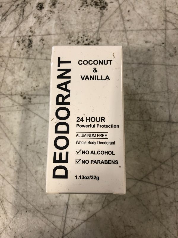 Photo 1 of  COCONUT & VANILLA WHOLE BODY DEODORANT.13 OZ