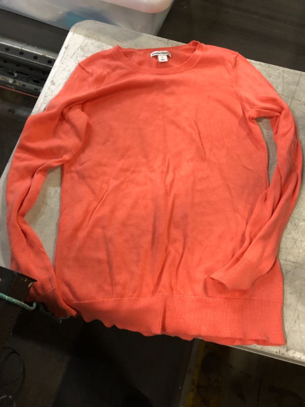 Photo 1 of AMAZON ESSENTIALS WOMENS LONG SLEEVE SHIRT CORAL SMALL