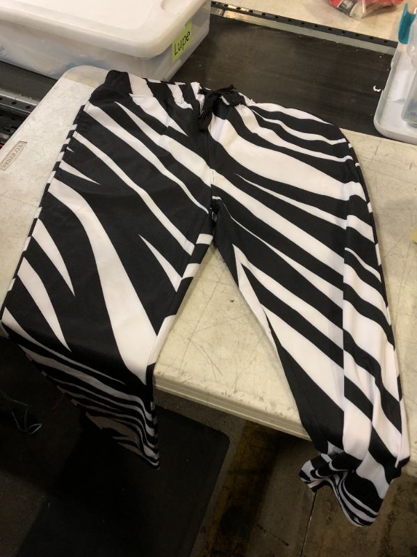 Photo 1 of WOMENS ZEBRA PRINT PANTS LARGE