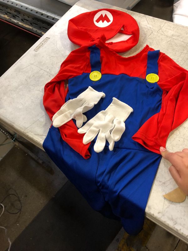 Photo 1 of BOYS MARIO COSTUME MEDIUM