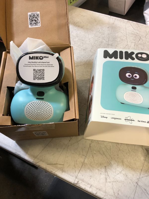 Photo 2 of MIKO Mini: AI Robot for Kids | Fosters STEM Learning & Education | Interactive Bot Equipped with Coding, Stories & Games | GPT-Powered Conversational Learning | Ideal Gift for Boys & Girls 5-12 Blue