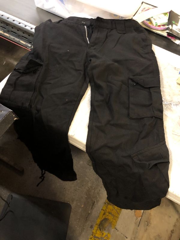 Photo 1 of HIGH WAIST CARGO PANTS BLACK XL