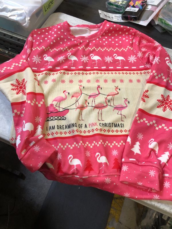 Photo 1 of FLAMINGOS CHRISTMAS SWEATER LARGE