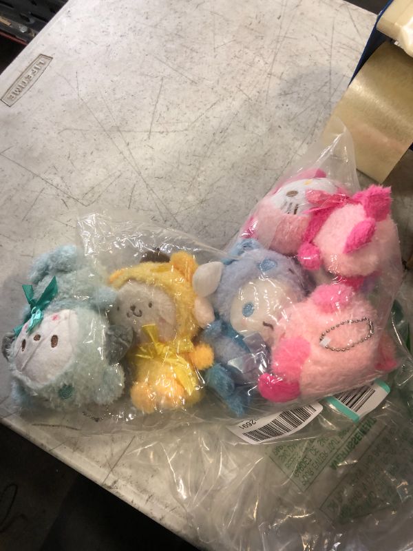 Photo 1 of 6 PCS SANRIO PLUSH KEYCHAIN 