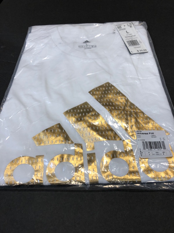 Photo 2 of adidas Men's Universal Foil Graphic Tee White Large