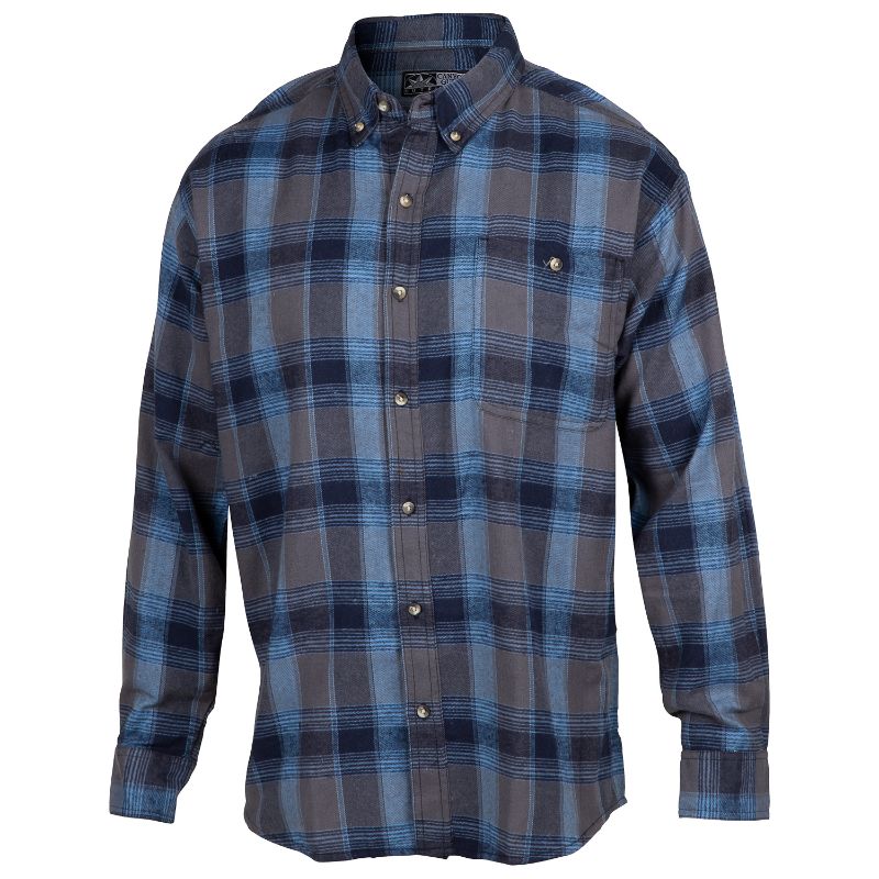 Photo 1 of LARGE Canyon Guide Men's Long-Sleeve Flannel Shirt OUTFITTERS  - SEE 2ND PHOTO FOR ACTUAL DESIGN