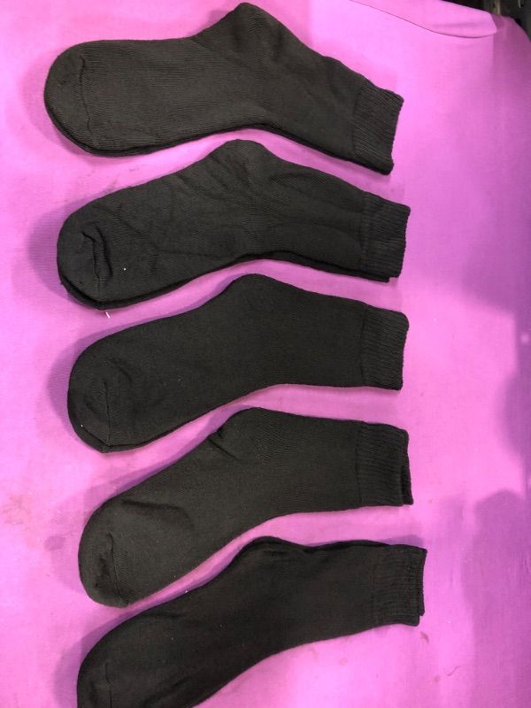 Photo 1 of BLACK SOCKS 5 PAIRS SIZE 6-10