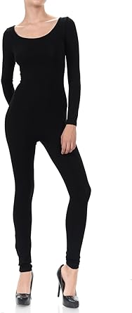 Photo 1 of 7Wins JJJ Women Catsuit Cotton Long Sleeve Yoga Bodysuit Jumpsuit/Made in USA
