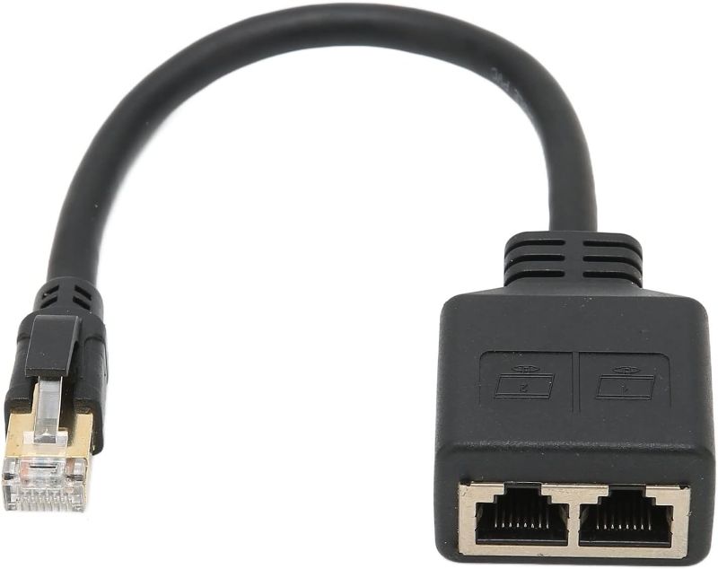 Photo 1 of CAT8 RJ45 Ethernet Adapter Cable Extension 1 to 2 Port Excellent Connection Transmission Splitter Ethernet Socket Connector Adapter,RJ45 Ethernet Splitter Cable, RJ45 Ethernet Adapter Cable RJ45
