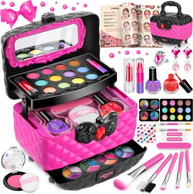Photo 1 of 
Hollyhi 41 Pcs Kids Makeup Kit for Girl, Washable Makeup Set Toy with Real Cosmetic Case for Little Girls, Pretend Play Makeup Beauty Set Birthday Toys Gift for 3 4 5 6 7 8 9 10 11 12 Years Old Kid
