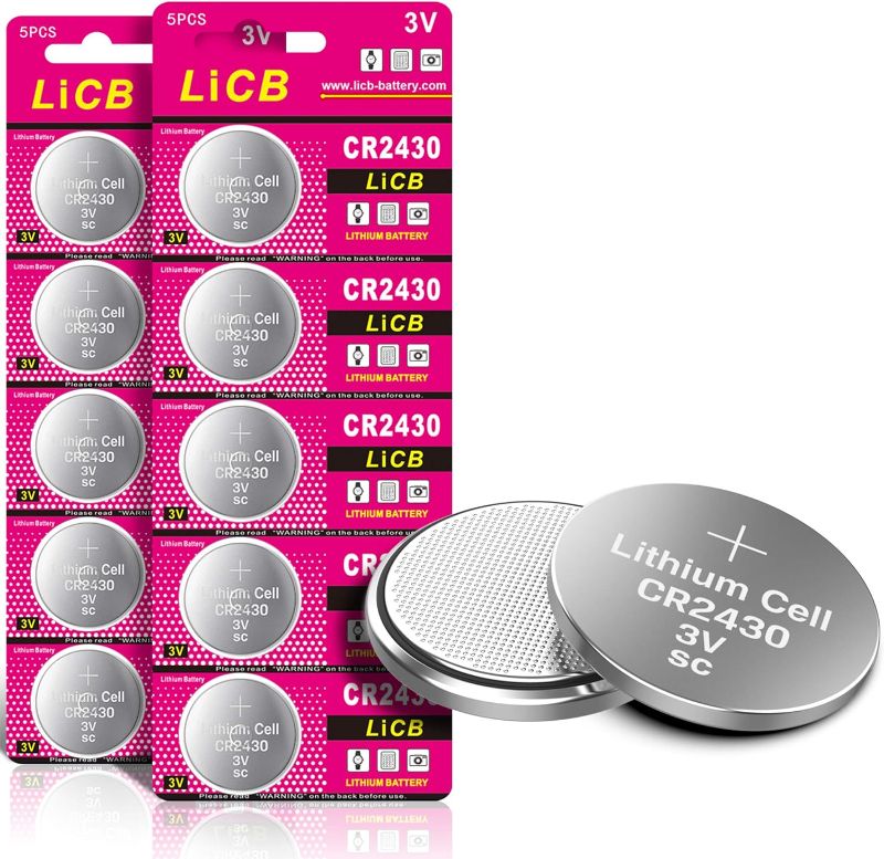 Photo 1 of LiCB 10 Pack CR2430 3V Lithium Battery CR 2430
